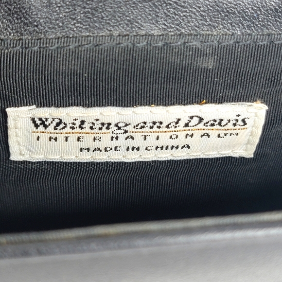 Whiting & Davis International Black Chainmail Mini Crossbody P99 - Picture 7 of 7